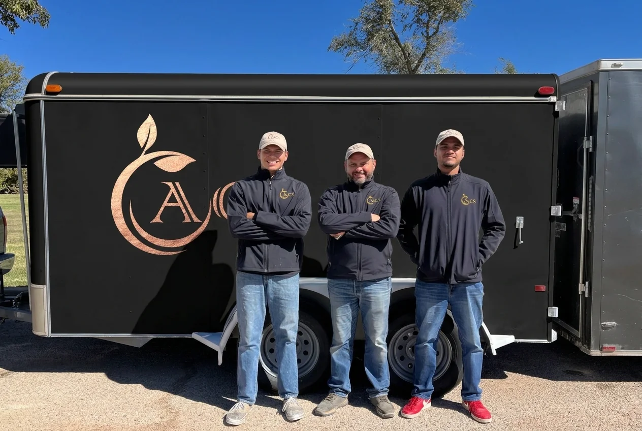 ACS Enterprise  technician loading a branded service van